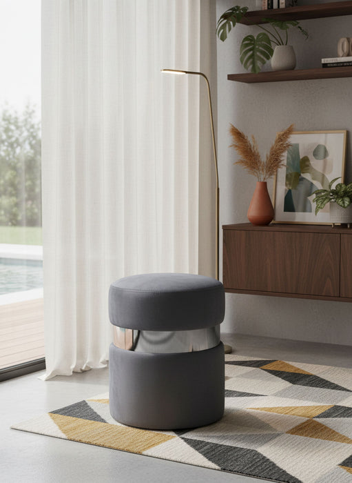 Hailey - Round Ottoman - Simple Home Plus