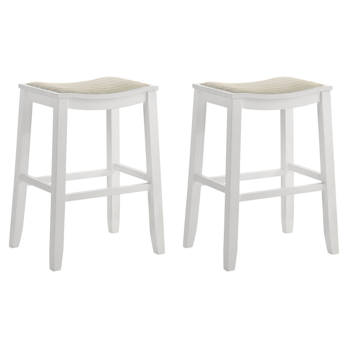 Iyani - Coastal Modern Wood Bar Height Kitchen Bar Stool - Simple Home Plus
