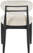 Riccio - Fabric Dining Side Chair (Set of 2) - Black Frame - Simple Home Plus