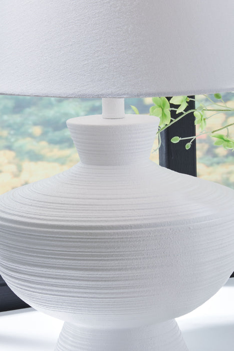 Harelwood - White - Poly Table Lamp - Simple Home Plus