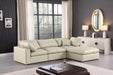 Comfy - 4 Piece Faux Leather Modular Sectional With Chaise - Simple Home Plus