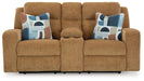 Kanlow - Dbl Reclining Loveseat With Console - Simple Home Plus