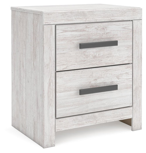 Cayboni - Whitewash - Two Drawer Night Stand - Simple Home Plus