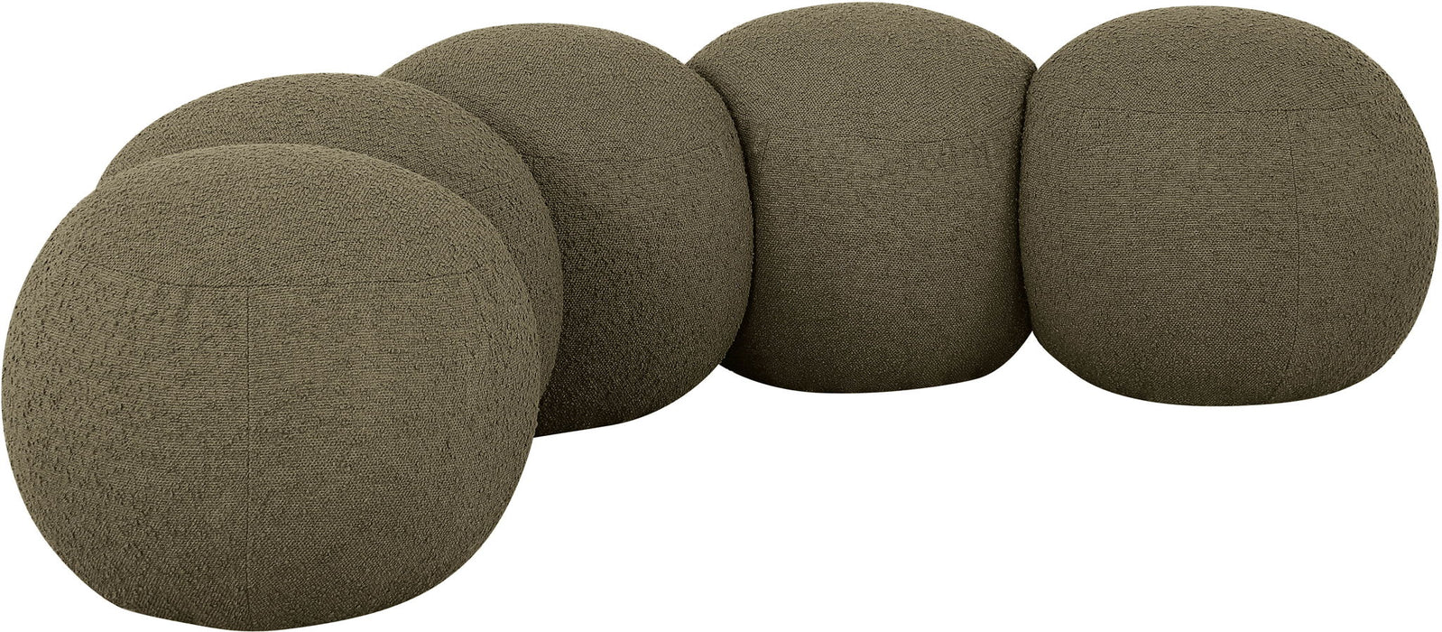 Apollo - Boucle Fabric Bench - Simple Home Plus
