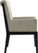 Gwendolyn - Dining Arm Chair With Black Frame - Simple Home Plus