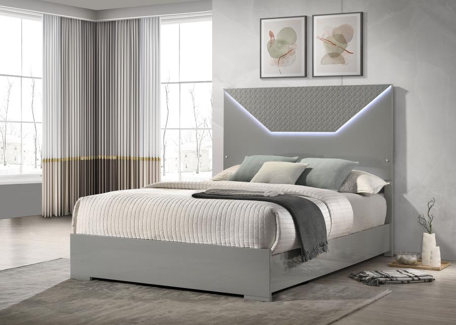 Ives - Panel Bed LED Headboard - Simple Home Plus