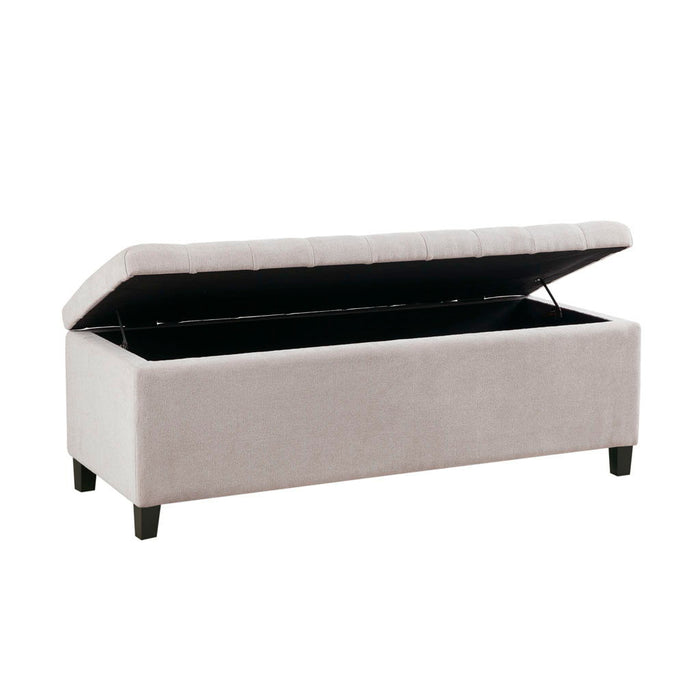 Shandra - Tufted Top Storage Bench - Natural - Simple Home Plus