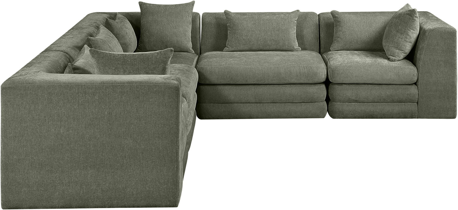 Stellar - 5 Piece Upholstered Modular Sectional - Simple Home Plus