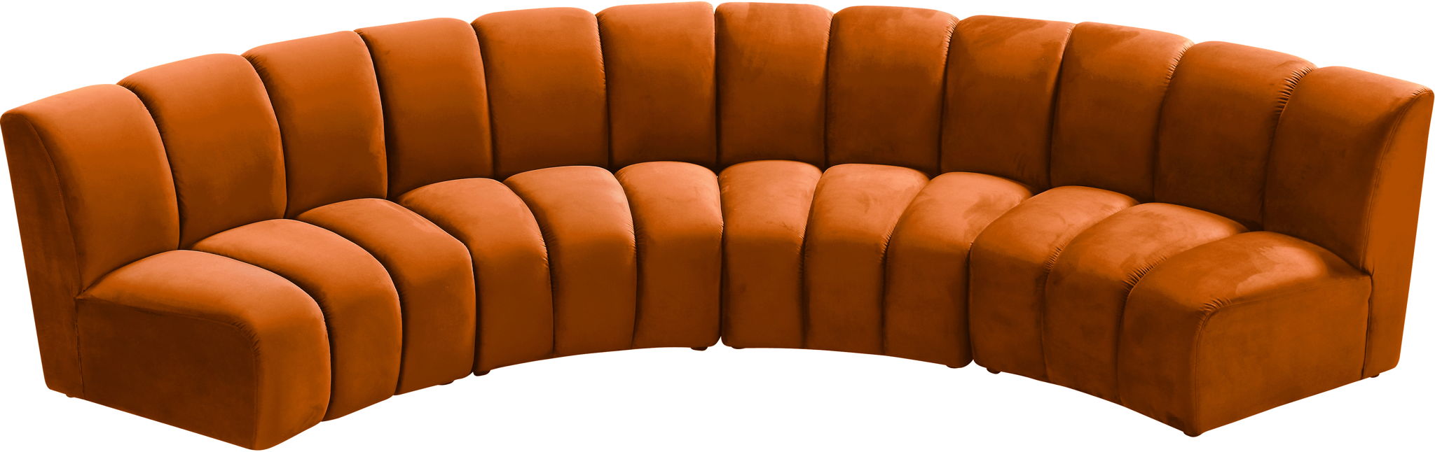 Infinity - 4 Piece Velvet Modular Sectional - Simple Home Plus