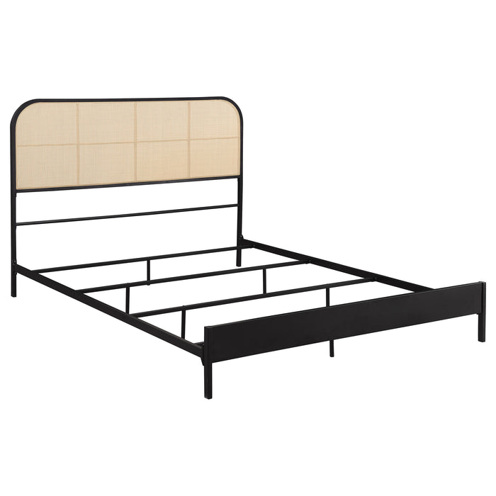 Amherst - Radio Weave Rattan Metal Bed - Simple Home Plus