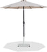Fiji - Aluminum Patio Umbrella With Square White And Black Base - Simple Home Plus