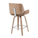 Tyler - Swivel Bar Stool - Light Brown - Simple Home Plus