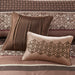 Princeton - California King Piece Comforter (Set of 7) - Red - Simple Home Plus
