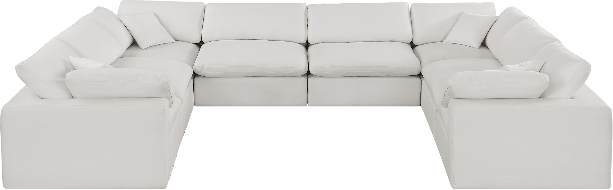 Comfy - 8 Piece Linen Modular Sectional - Simple Home Plus
