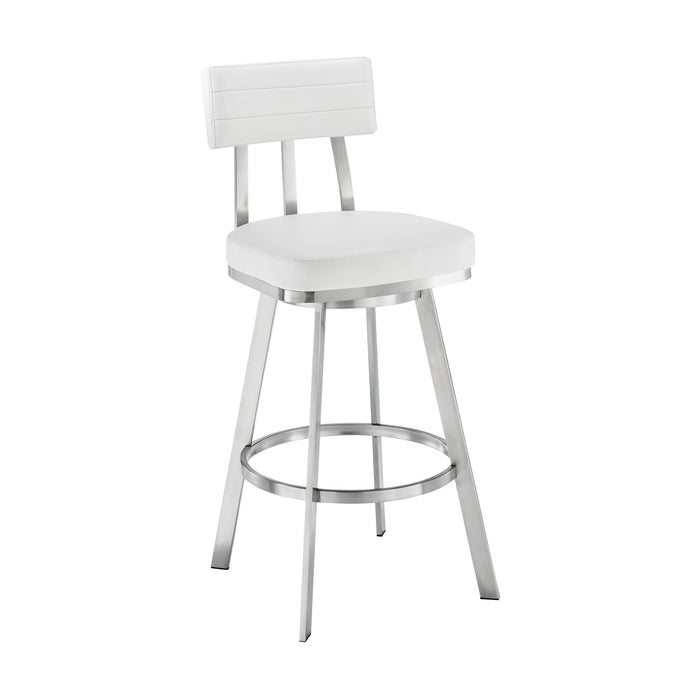 Benjamin - Swivel Stool - Brushed Steel Legs - Simple Home Plus