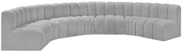 Arc - Boucle Fabric 7 Piece U-Shaped Modular Sofa - Simple Home Plus
