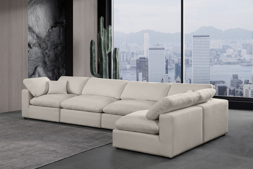 Comfy - 5 Piece Linen Modular Sectional - Simple Home Plus