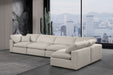 Comfy - 5 Piece Linen Modular Sectional - Simple Home Plus