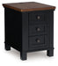 Wildenauer - Brown / Black - Chair Side End Table - Simple Home Plus