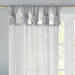 Ceres - 63" Twist Tab Voile Sheer Window Pair - Light Gray - Simple Home Plus