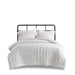 Juniper - Poly Jersey Puffy Queen Comforter Set - White - Simple Home Plus