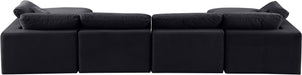 Comfy - 6 Piece Velvet Modular Double Chaise Sectional - Simple Home Plus