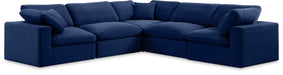Comfy - 5 Piece Velvet Modular Corner Sectional - Simple Home Plus