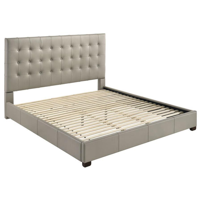 Medley - Genuine Leather Platform Bed - Simple Home Plus
