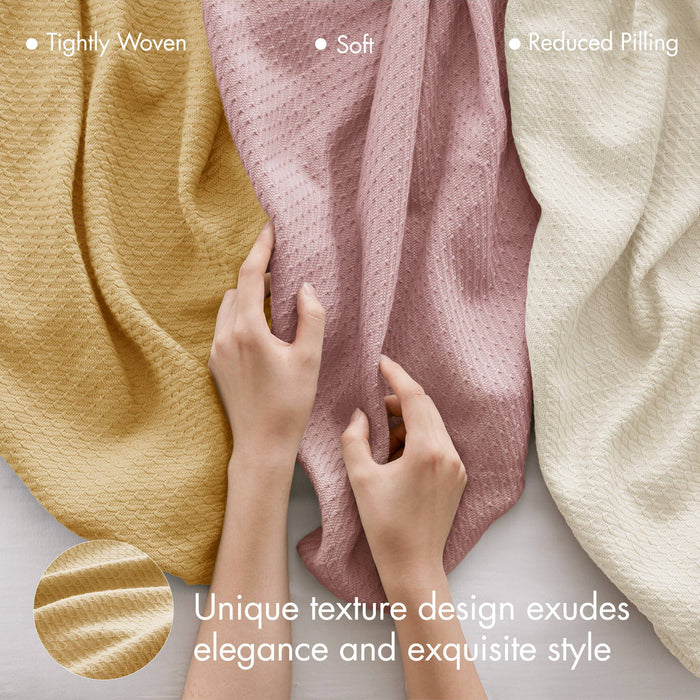 Egyptian Cotton - Full/Queen Blanket - Mustard - Simple Home Plus