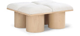 Pavilion - 4 Piece Modular Bench With Natural Base - Simple Home Plus