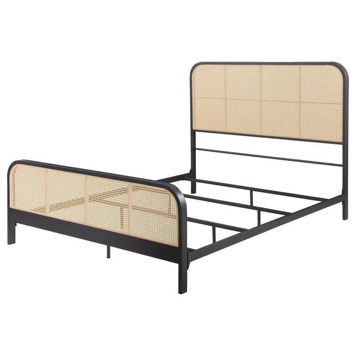 Lanewood - Open Cane Rattan Metal Bed - Simple Home Plus