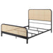 Lanewood - Open Cane Rattan Metal Bed - Simple Home Plus
