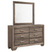 Kauffman - 6-Drawer Dresser with Mirror - Simple Home Plus