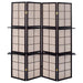 Iggy - 4-Panel Room Divider Folding Shoji Screen - Cappuccino - Simple Home Plus