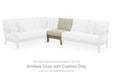 Clare View - Armless Chair With Cushion - Beige - Simple Home Plus