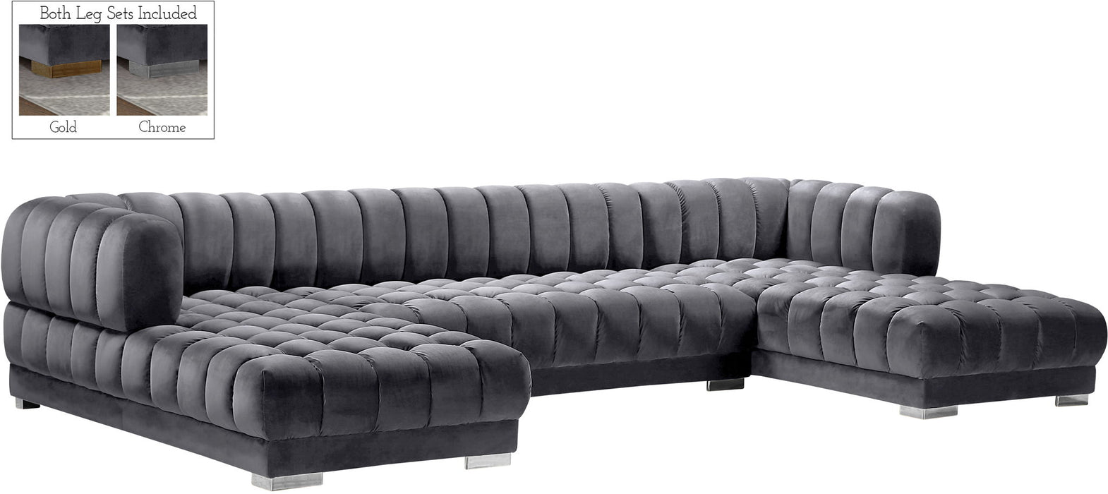 Gwen - 3 Piece Sectional - Simple Home Plus