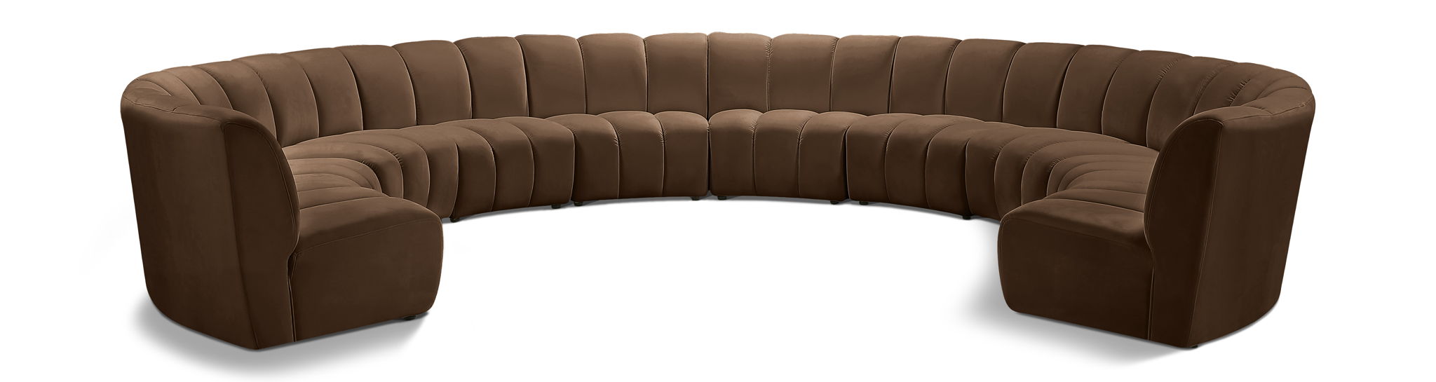 Infinity - 10 Piece Velvet Modular Sectional - Simple Home Plus