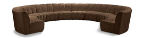 Infinity - 10 Piece Velvet Modular Sectional - Simple Home Plus