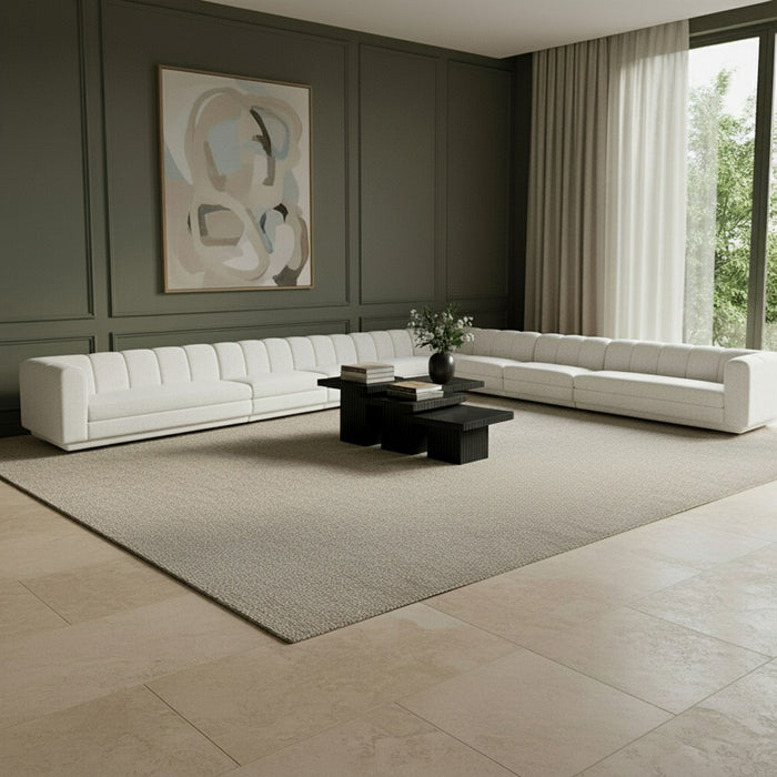 Modari - Sectional - Cream - Simple Home Plus