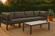 Nizuc - Outdoor Patio 4 Seat Modular Sofa With Gray Frame - Simple Home Plus