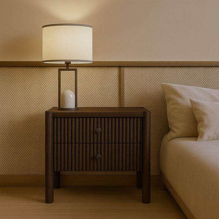 Kivo - Solid Wood Nightstand - Simple Home Plus