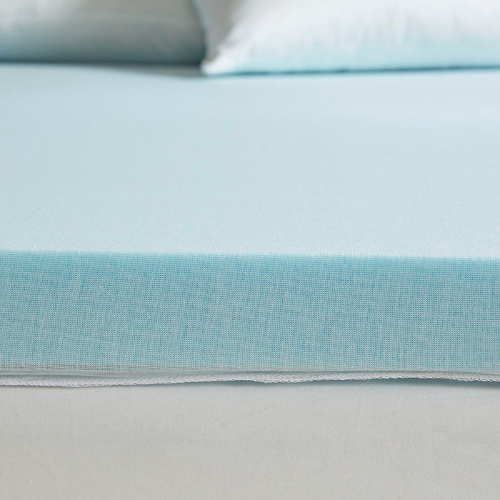 Queen Gel Memory Foam Mattress Topper - White - Simple Home Plus