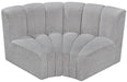 Arc - Boucle Fabric 2 Piece Modular Sofa - Simple Home Plus