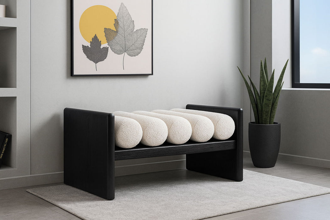 Waverly - Bench With Black Frame - Simple Home Plus