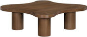 Cove - 48" Oak Veneer And Solid Wood Coffee Table - Simple Home Plus