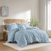 Bailey - Full/Queen Diamond Pucker Comforter Set - Blue - Simple Home Plus