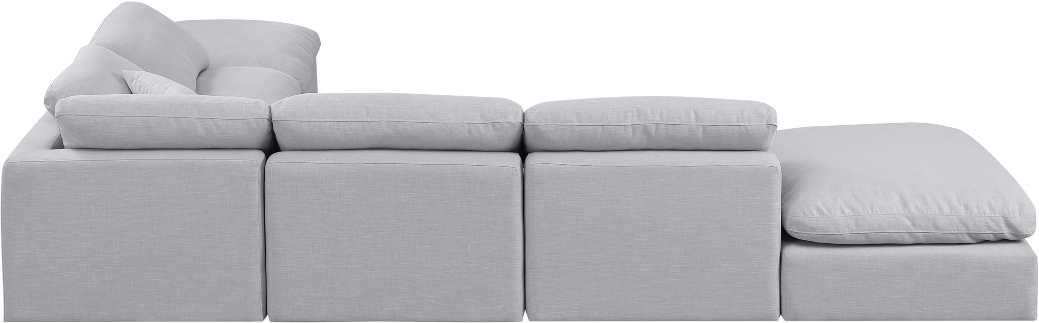 Indulge - Linen 6 Piece Modular Armless Sectional - Simple Home Plus