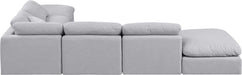 Indulge - Linen 6 Piece Modular Armless Sectional - Simple Home Plus