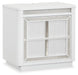 Chalanna - White - Two Drawer Night Stand - Simple Home Plus