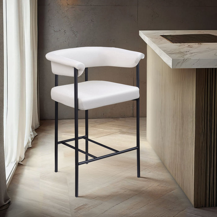 Malin - Faux Leather Counter Stool (Set of 2) - Simple Home Plus